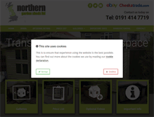 Tablet Screenshot of northerngardensheds.co.uk